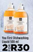 You First Dishwashing Liquid-For 2 x 500ml