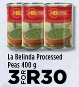 La Belinda Processed Peas-For 3 x 400g