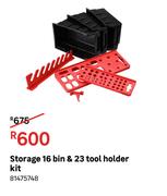 Storage 16 Bin & 23 Tool Holder Kit 81475748