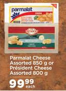 Parmalat Cheese Assorted 850g Or President Cheese Assorted 800g-Each