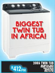 kelvinator 20kg twin tub