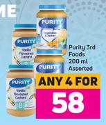 Purity 3rd Foods Assorted-For Any 4 x 200ml