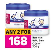 Bennetts Baby Bum Cream-For Any 2 x 300g