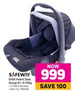 Safeway Orbit Infant Seat Group 0+,0-13Kg