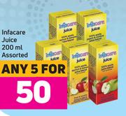 Infacare Juice Assorted-For Any 5 x 200ml