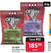 Ol'Roy Dry Dog Food (All Variants)-8Kg Each
