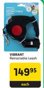 Vibrant Retractable Leash-Each