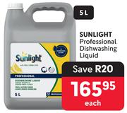 Sunlight Professional Dishwashing Liquid-5L