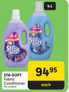 Sta Soft Fabric Conditioner (All Variants)-4L Each