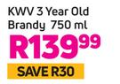 KWV 3Year Old Brandy-750ml