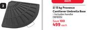 13Kg Provence Cantilever Umbrella Base 361655-Each