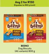 Beeno Dog Biscuits(All Variants)-For Any 2 x 800g
