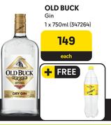 Old Buck Gin-750ml Each