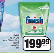 Finish All In One Auto Dishwashing Tablets Assorted-56s Each
