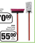 Spar Good Living Mop & Broom-Per Combo