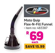 Moto Quip Flex-N-Fill Funnel-Each