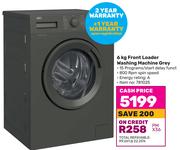 Defy Front Loader Washing Machine Grey-6Kg
