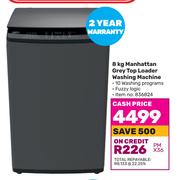 Defy Manhattan Grey Top Loader Washing Machine-8kg