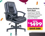 Parker Mid Back Chair Black