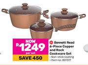 Bennett Read 6 Piece Copper & Rock Cookware Set-Per Set