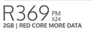 Huawei Nova Y9a 128GB-On 2GB Red Core More Data (24 Months)