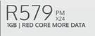 Huawei Nova 9 128GB-On 1GB Red Core More Data (24 Months)