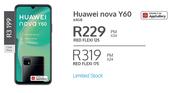 Huawei Nova Y60 64GB-On Red Flexi 175 (24 Months)