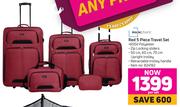 Mainstays Red 5 Piece Travel Set- Per Set