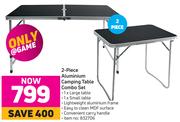 Aluminium Camping Table Combo Set- 2 Piece