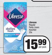 Libresse Regular Panty Liners Assorted-20s Per Pack