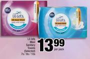 Lil-lets Maxi Sanitary Towels 7s/8s/10s-Per Pack