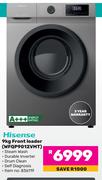 Hisense 9Kg Front Loader Washing Machine WFQP9012VMT