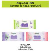 Himalaya Baby Wipes (All Variants)-For Any 3 x 56's Pack