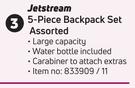 Jetstream 5 Piece Backpack Set Assorted-Each