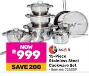 Tissolli 15 Piece Stainless Steel Cookware Set