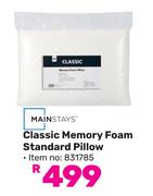 Mainstays Classic Memory Foam Standard Pillow