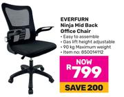 Everfurn Ninja Mid Back Office Chair