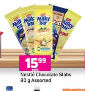 Nestle Chocolate Slabs Assorted-80g Each  