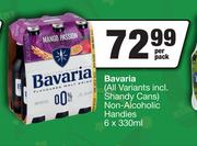 Bavaria (All Variants Incl.Shandy Cans) Non Alcoholic Handies-6 x 330ml Per Pack