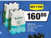 Belgravia Gin & Dry Lemon (All Variants) Handies-For 2 x 6 x 275ml