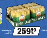 Amstel Lager Cans-24 x 440ml Per Case