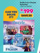Grafix 4 In 1 Puzzle Assorted