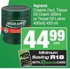 Ingrams Creams (Incl. Tissue Oil Cream  300ml Or Tissue Oil Lotion 400ml)-450ml Each