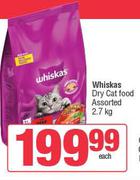 Whiskas Dry Cat Food Assorted-2.7kg 