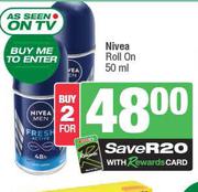 Nivea Roll On-For 2 x 50ml