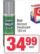 Brut Aerosol Deodorant-120ml 