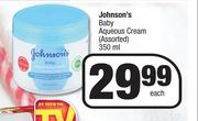 Johnson's Baby Aqueous Cream (Assorted)-350ml Each