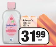 Johnson's Baby Oil-125ml Each