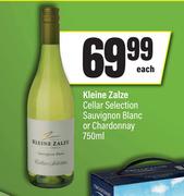 Kleine Zalze Cellar Selection Sauvignon Blanc Or Chardonnay-750ml Each