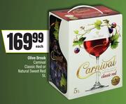 Olive Brook Carnival Classic Red Or Natural Sweet Red-5Ltr Each